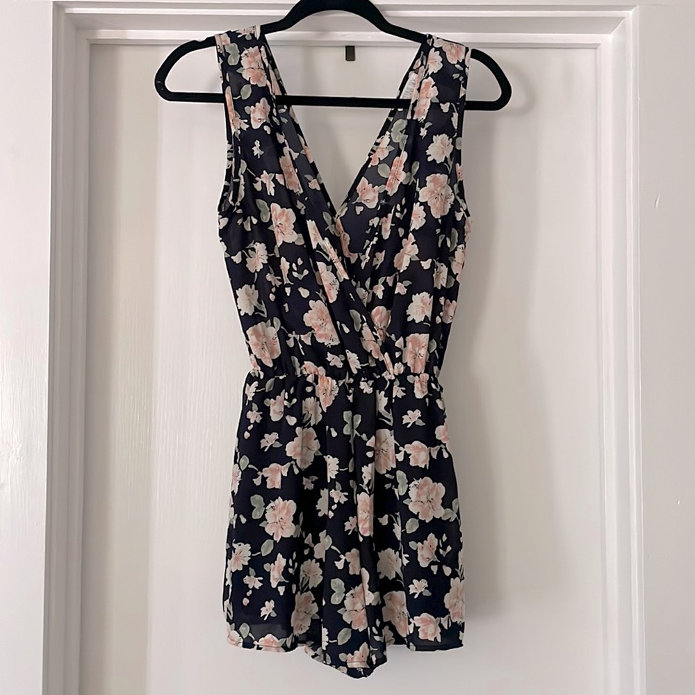 Floral Romper lined with shorts